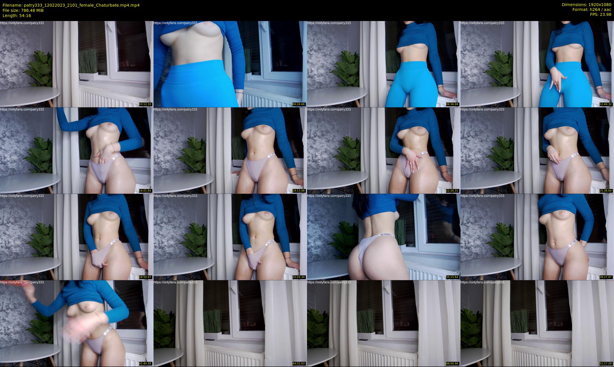 patry333 — 55 minute Chaturbate female cam show recording, 1080p, Feb 12, 2023