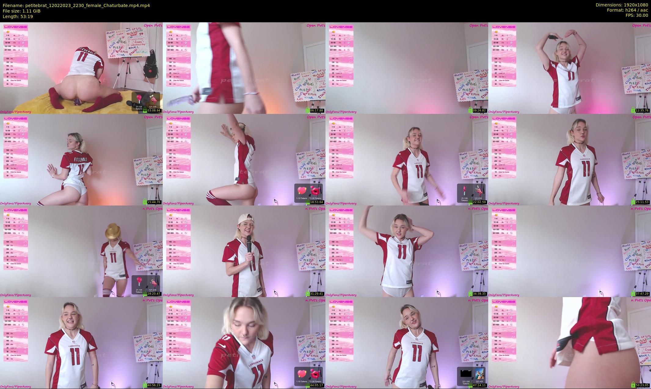 petitebrat — 54 minute Chaturbate female cam show recording, 1080p, Feb 12, 2023