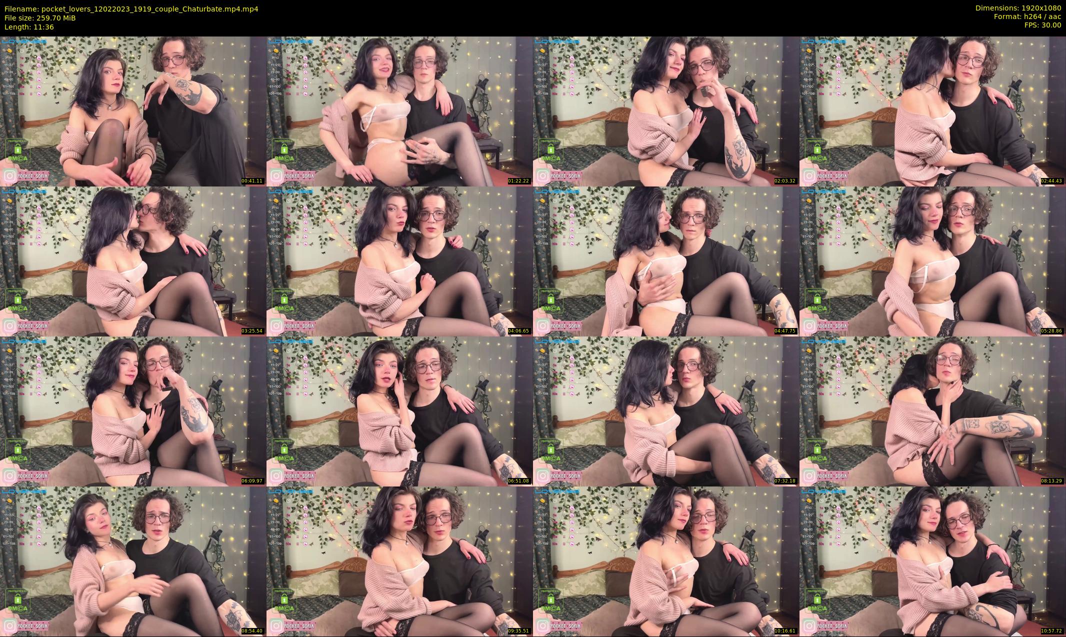 pocket_lovers — 12 minute Chaturbate couple cam show recording, 1080p, Feb 12, 2023
