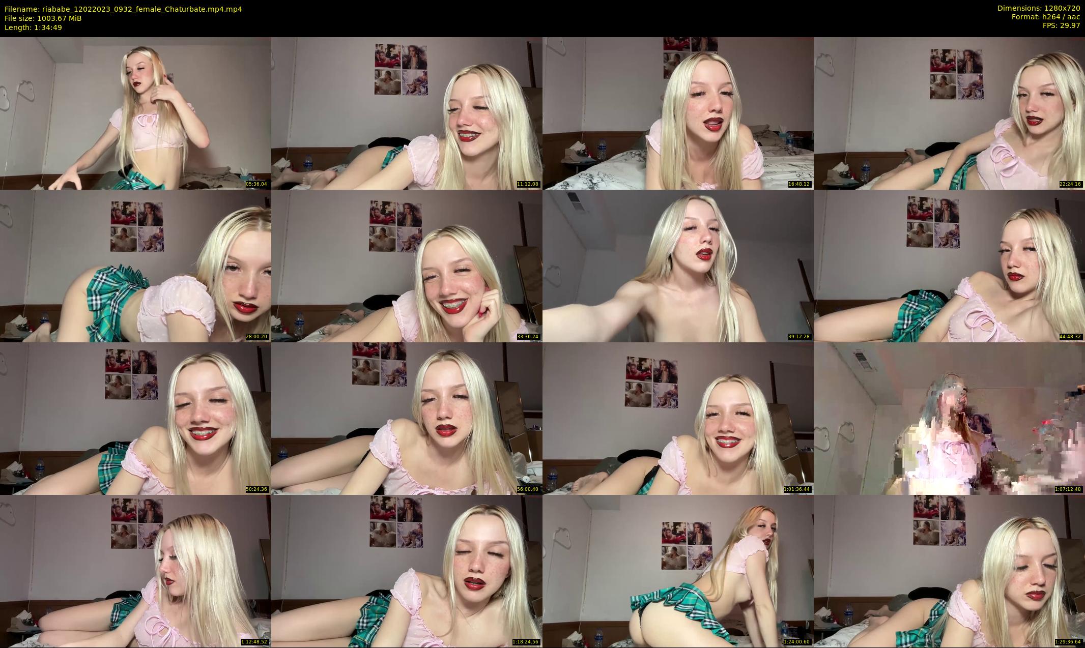 riababe — 95 minute Chaturbate female cam show recording, 720p, Feb 12, 2023