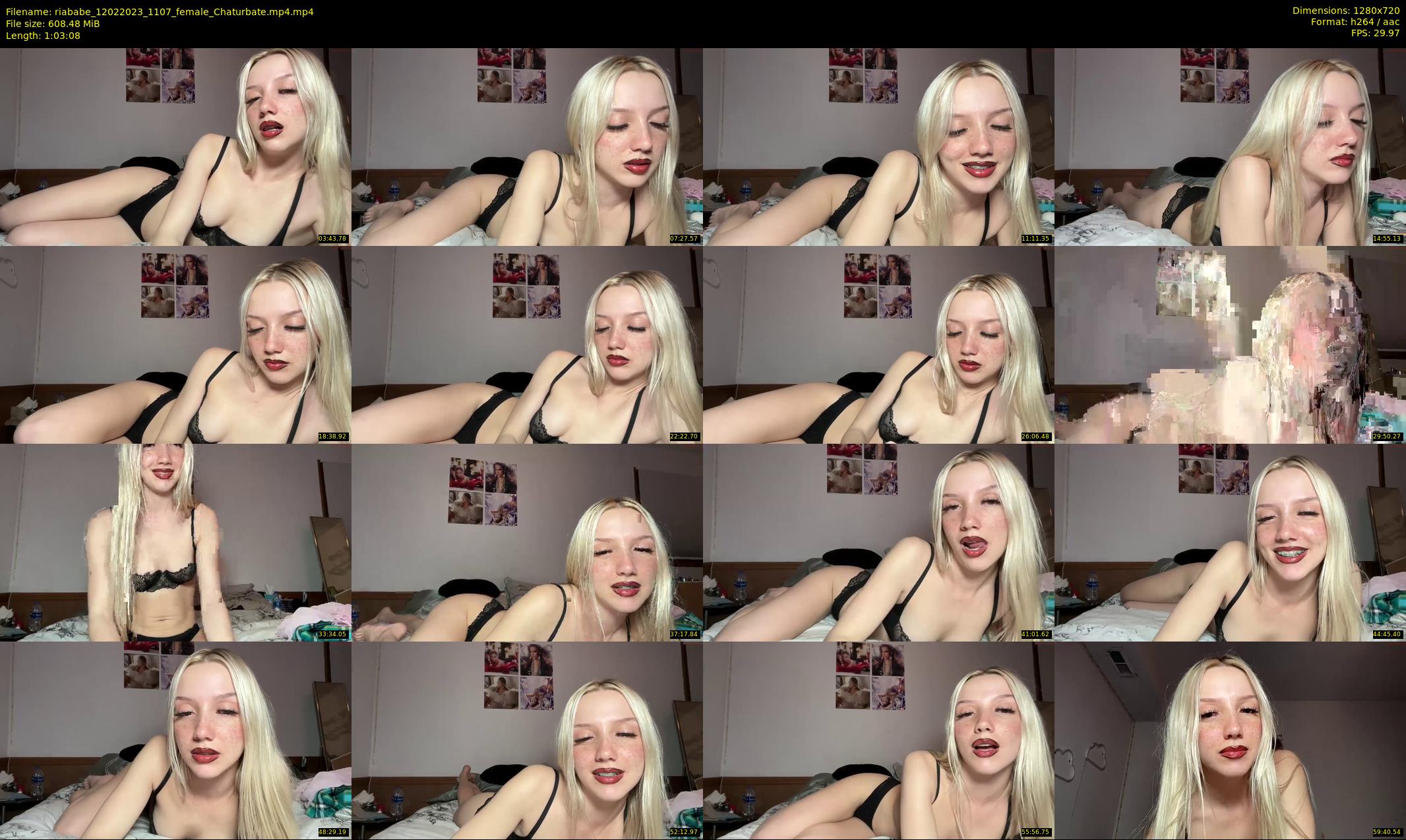 riababe — 64 minute Chaturbate female cam show recording, 720p, Feb 12, 2023