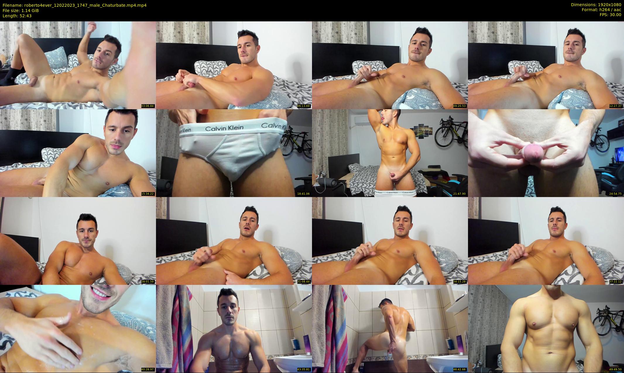 roberto4ever — 53 minute Chaturbate male cam show recording, 1080p, Feb 12, 2023