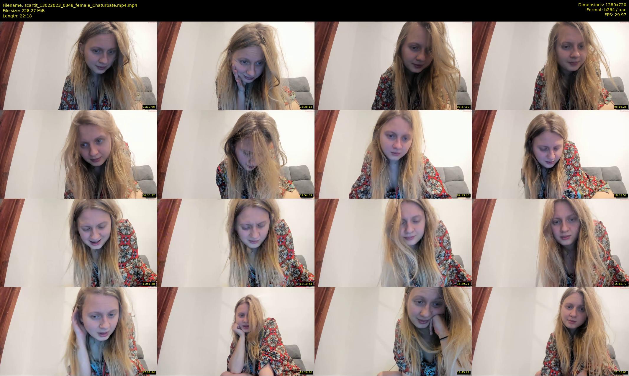 scartit — 23 minute Chaturbate female cam show recording, 720p, Feb 13, 2023