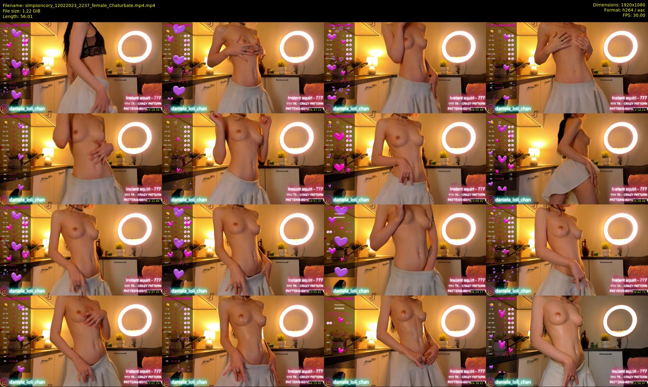 simpsoncory — 57 minute Chaturbate female cam show recording, 1080p, Feb 12, 2023