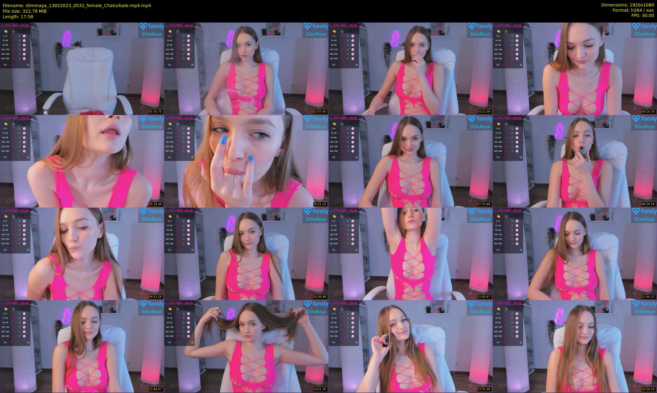 slimmaya — 18 minute Chaturbate female cam show recording, 1080p, Feb 13, 2023