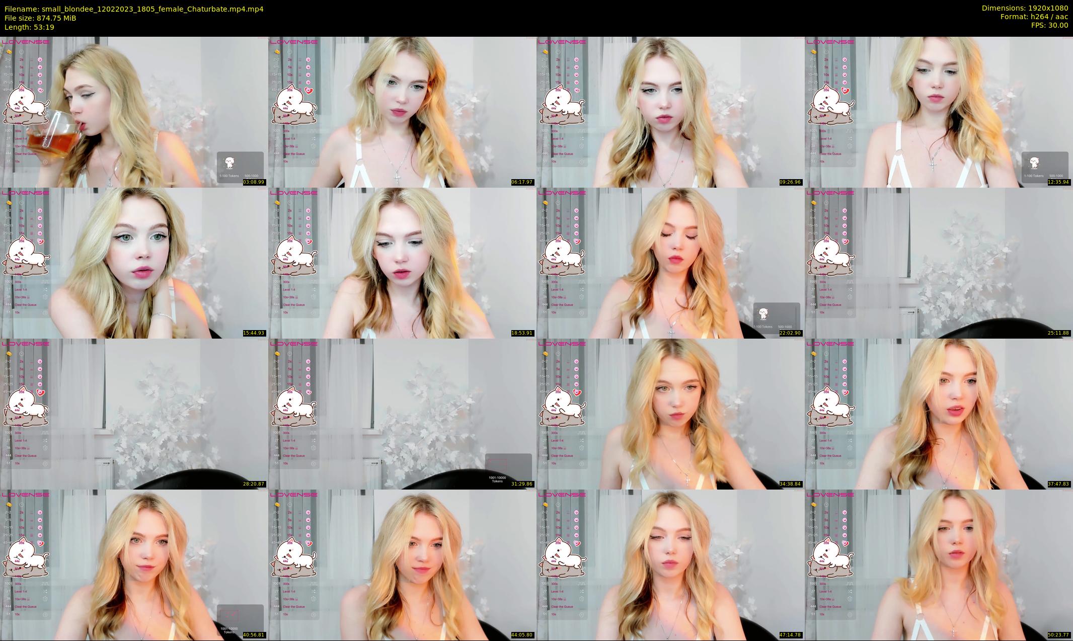 small_blondee — 54 minute Chaturbate female cam show recording, 1080p, Feb 12, 2023
