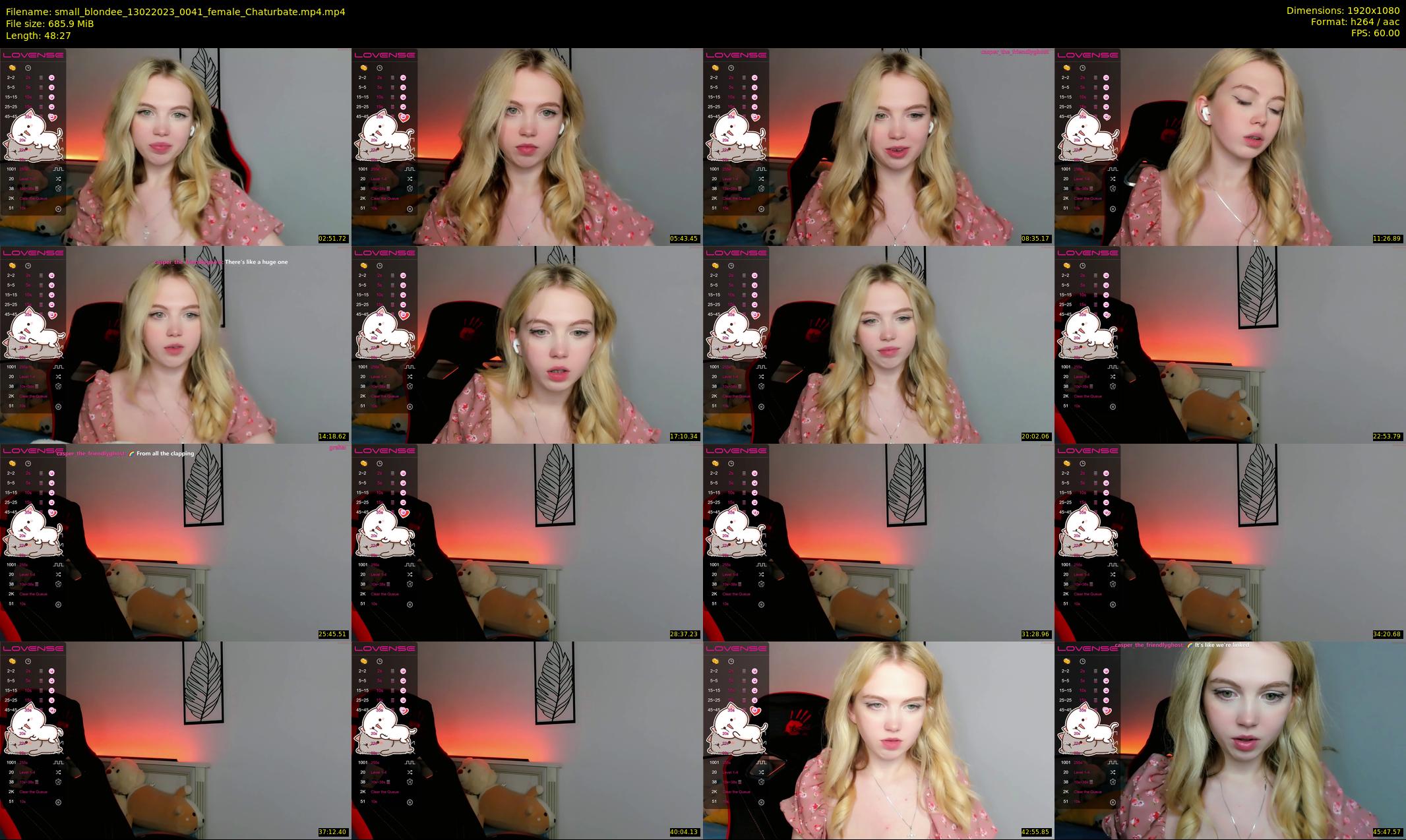 small_blondee — 49 minute Chaturbate female cam show recording, 1080p, Feb 13, 2023