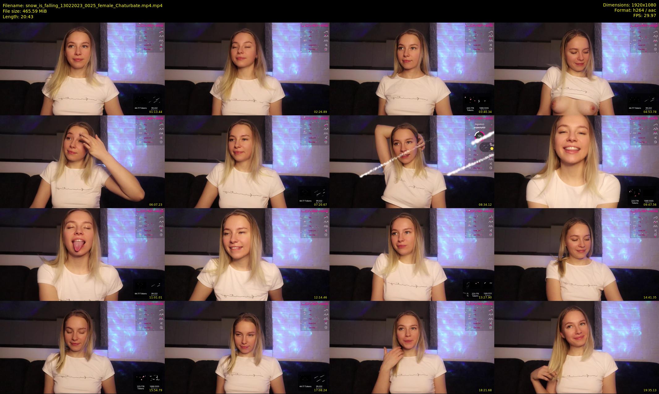 snow_is_falling — 21 minute Chaturbate female cam show recording, 1080p, Feb 13, 2023