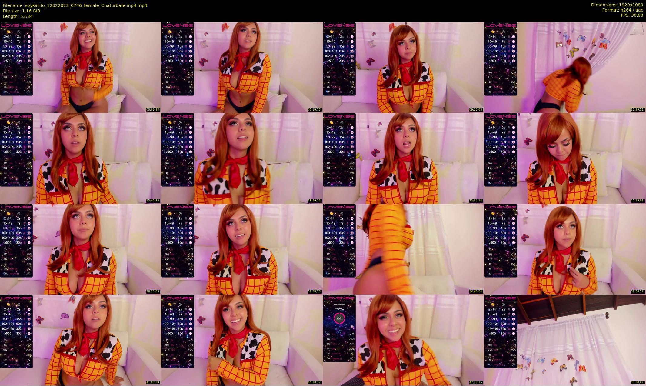 soykarito — 54 minute Chaturbate female cam show recording, 1080p, Feb 12, 2023