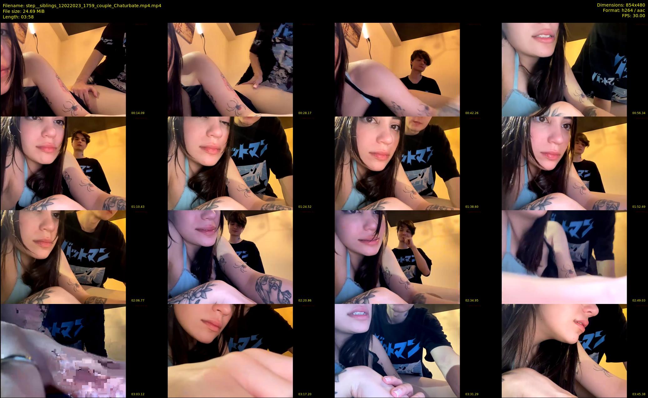 step__siblings — 4 minute Chaturbate couple cam show recording, 480p, Feb 12, 2023