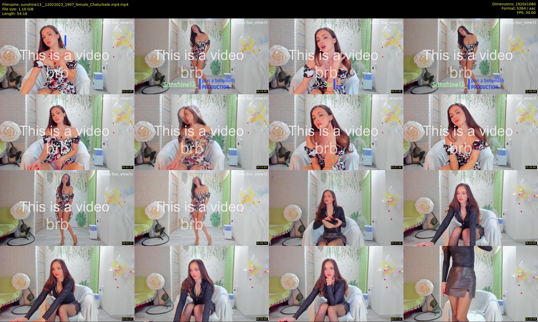 sunshine13_ — 55 minute Chaturbate female cam show recording, 1080p, Feb 12, 2023