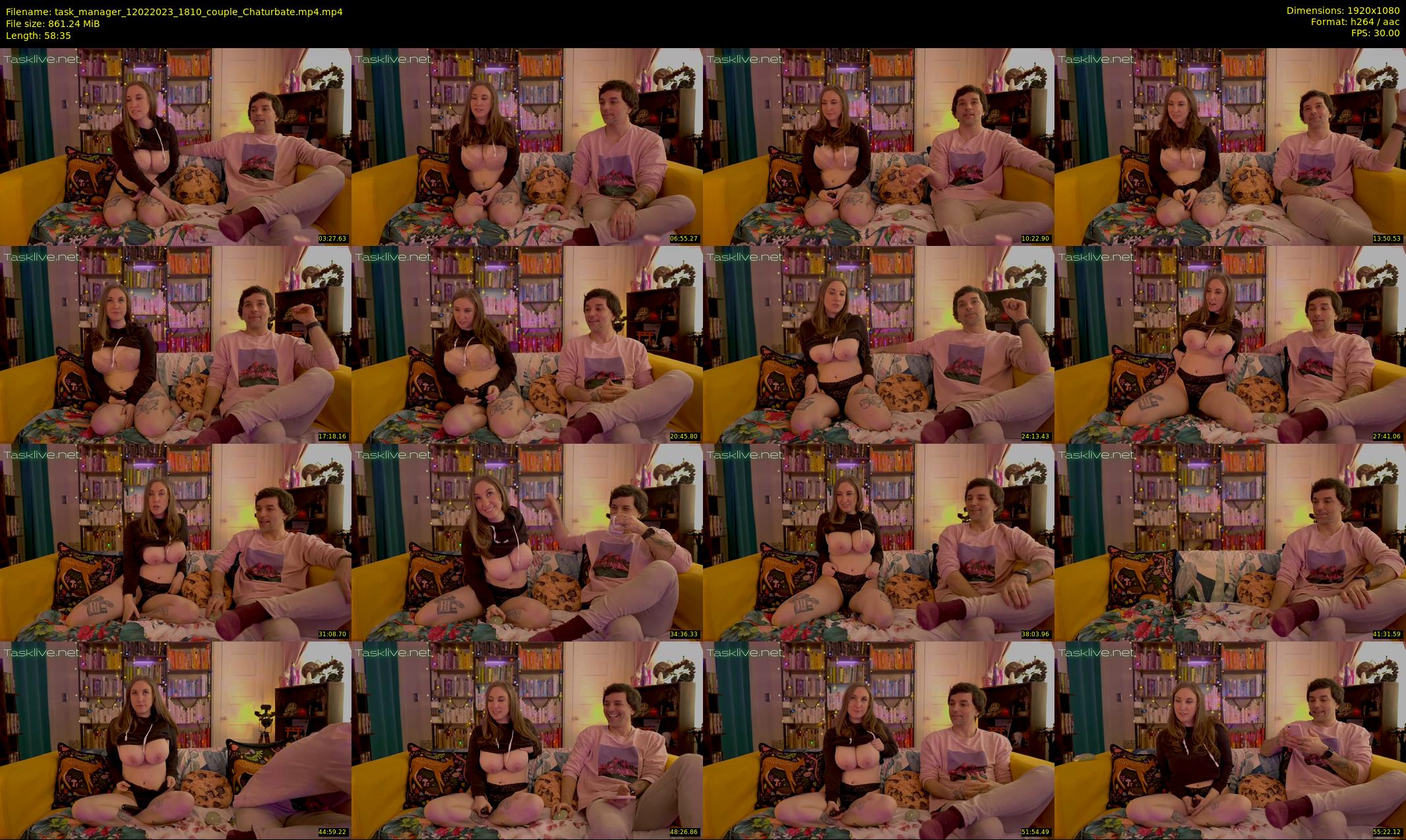 task_manager — 59 minute Chaturbate couple cam show recording, 1080p, Feb 12, 2023