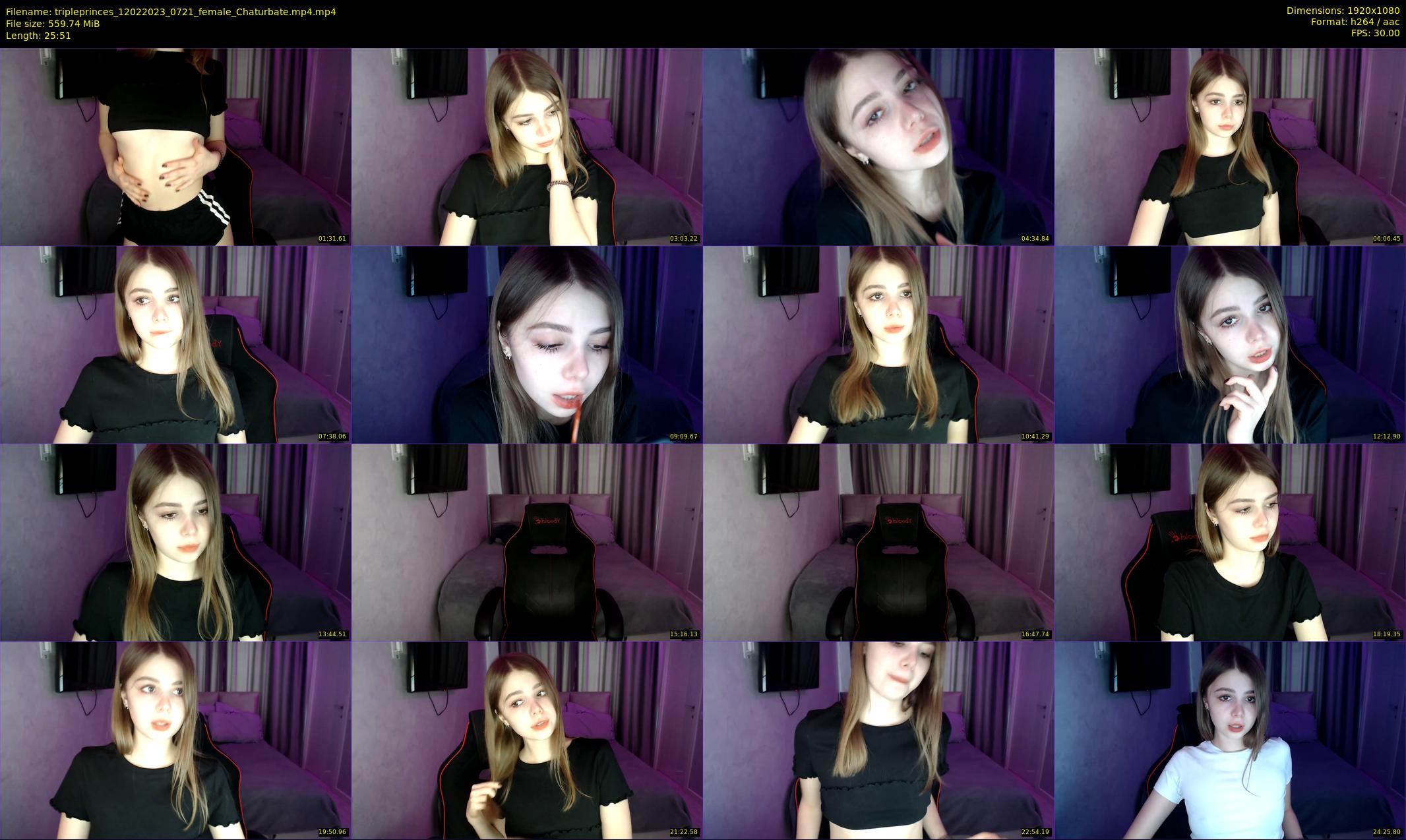 tripleprinces — 26 minute Chaturbate female cam show recording, 1080p, Feb 12, 2023