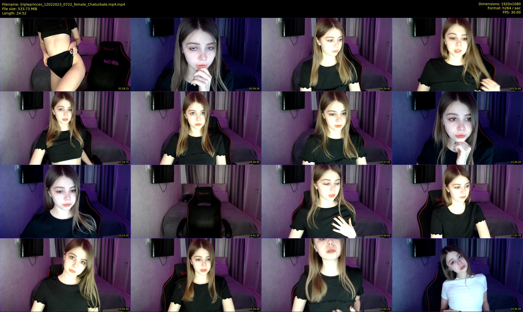 tripleprinces — 25 minute Chaturbate female cam show recording, 1080p, Feb 12, 2023