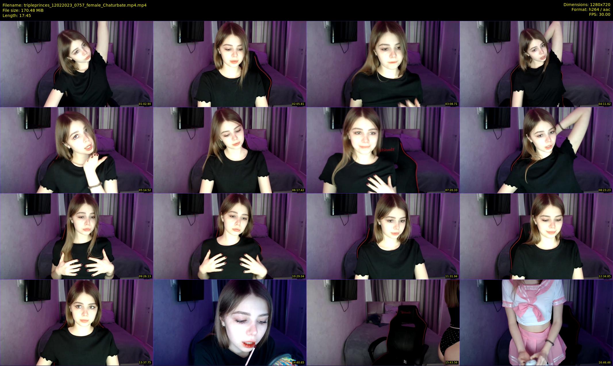 tripleprinces — 18 minute Chaturbate female cam show recording, 720p, Feb 12, 2023