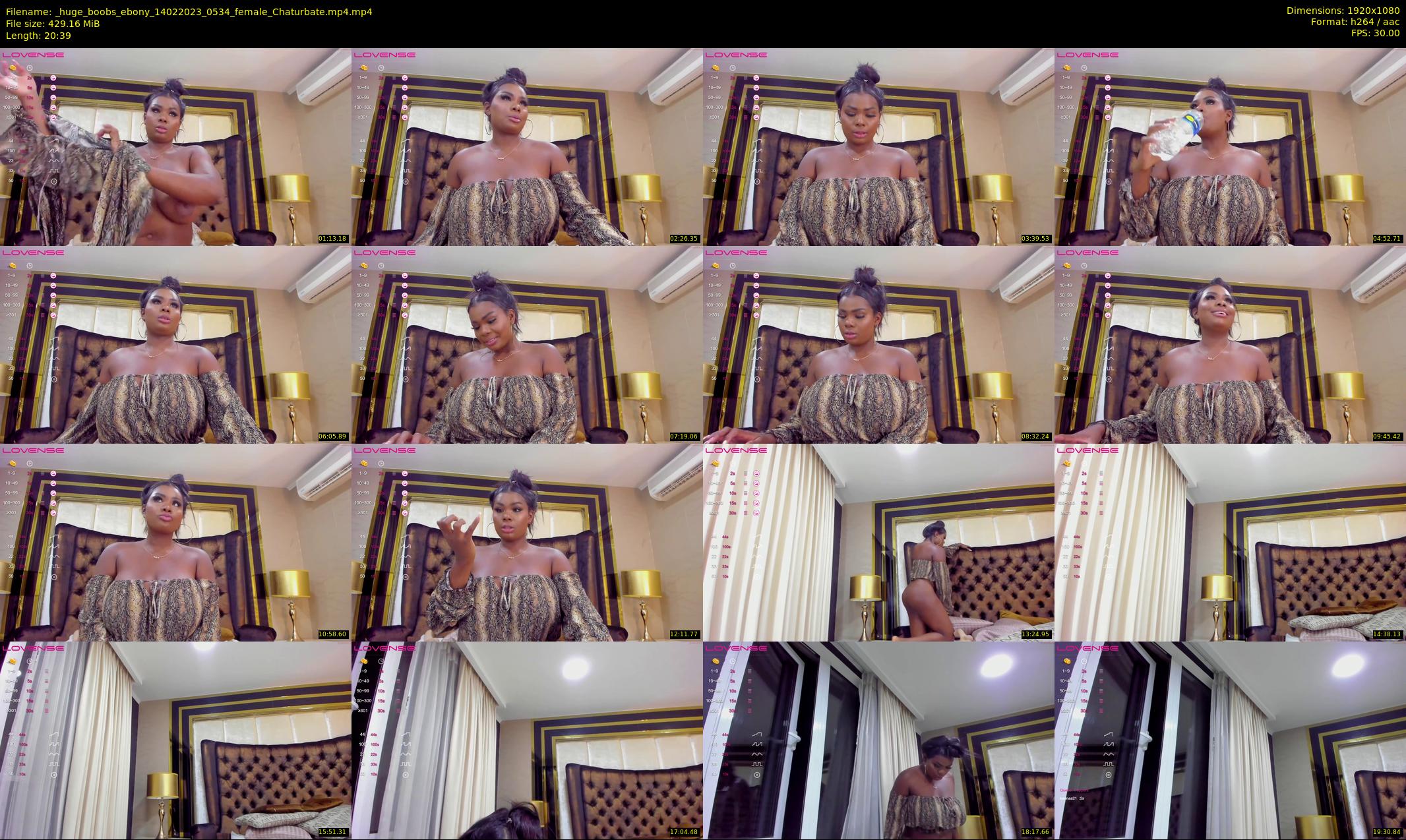 _huge_boobs_ebony — 21 minute Chaturbate female cam show recording, 1080p, Feb 14, 2023