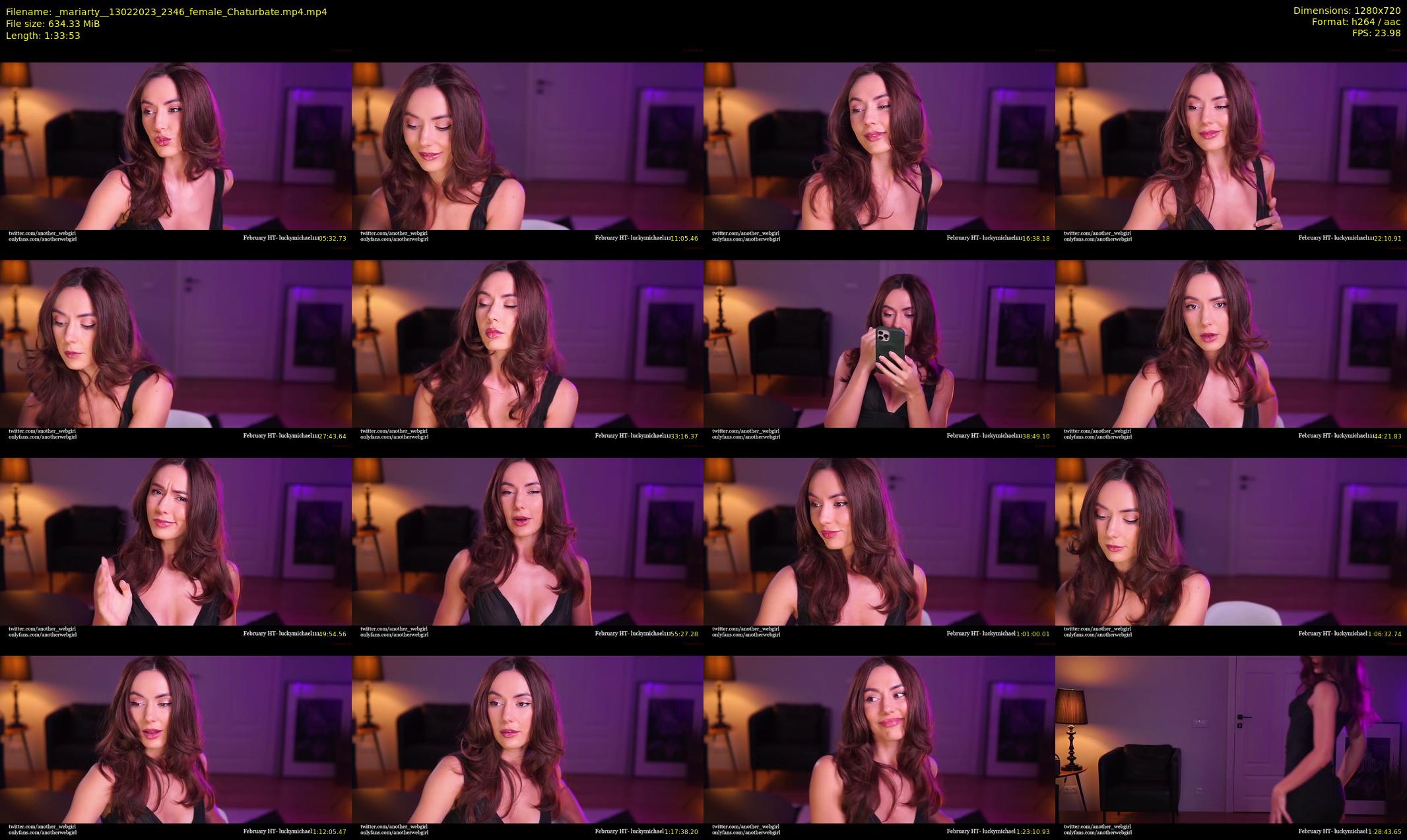 _mariarty_ — 94 minute Chaturbate female cam show recording, 720p, Feb 13, 2023
