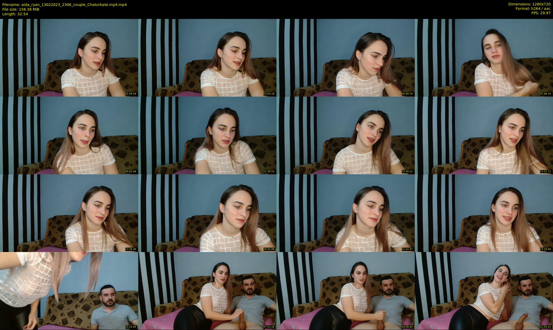 aida_ryan — 33 minute Chaturbate couple cam show recording, 720p, Feb 13, 2023