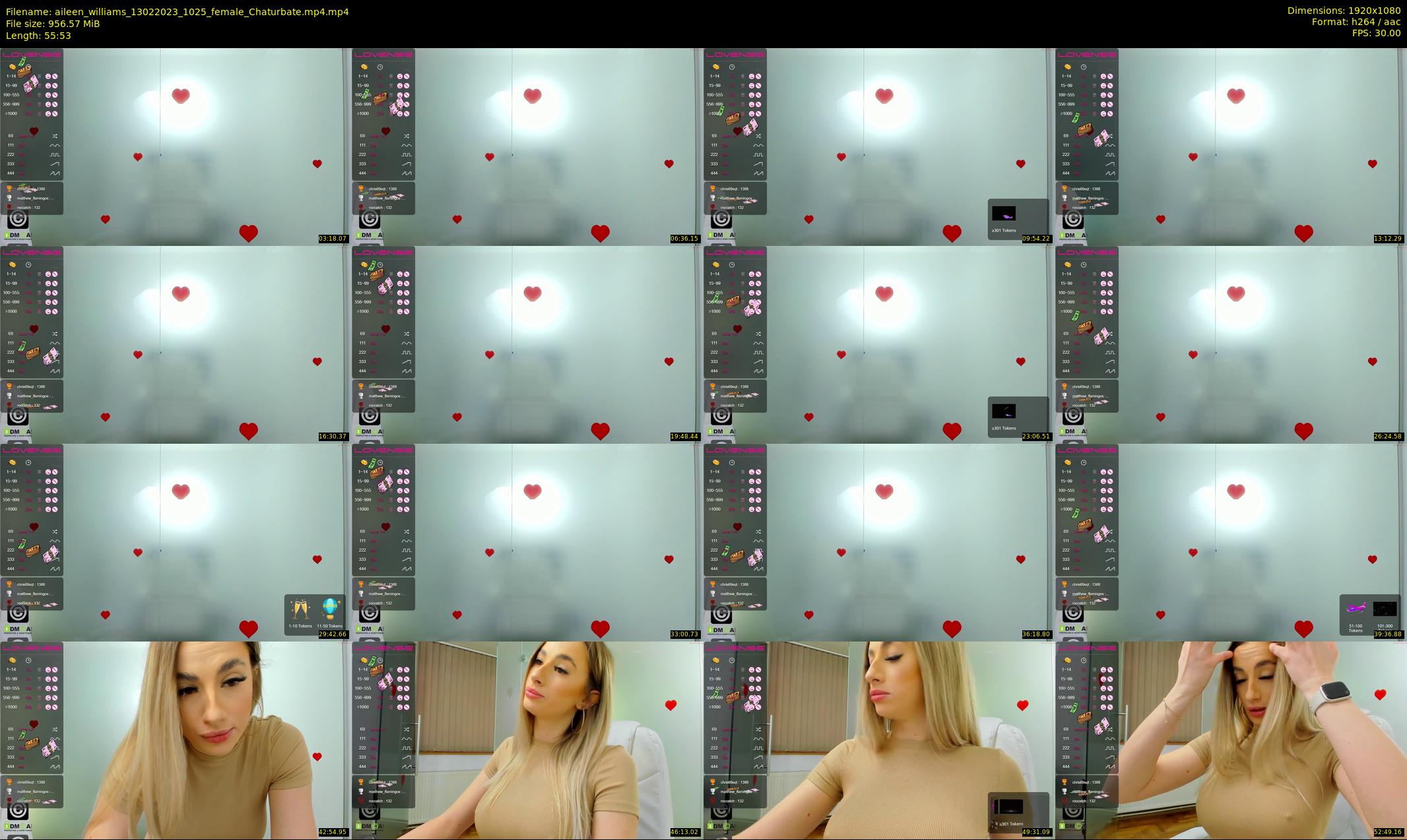 aileen_williams — 56 minute Chaturbate female cam show recording, 1080p, Feb 13, 2023