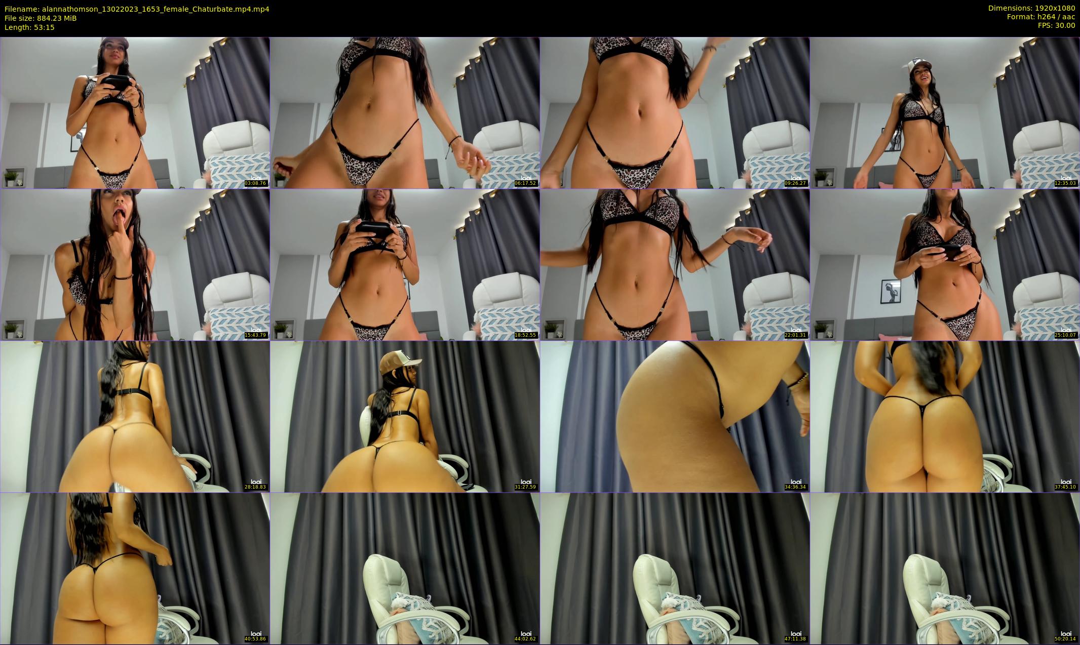 alannathomson — 54 minute Chaturbate female cam show recording, 1080p, Feb 13, 2023