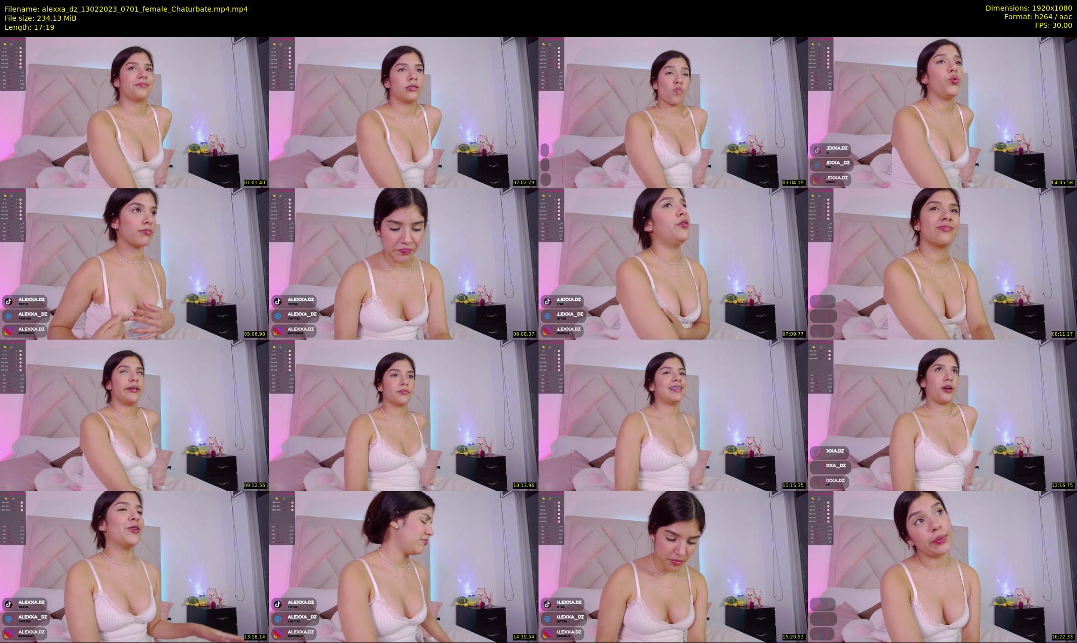 alexxa_dz — 18 minute Chaturbate female cam show recording, 1080p, Feb 13, 2023