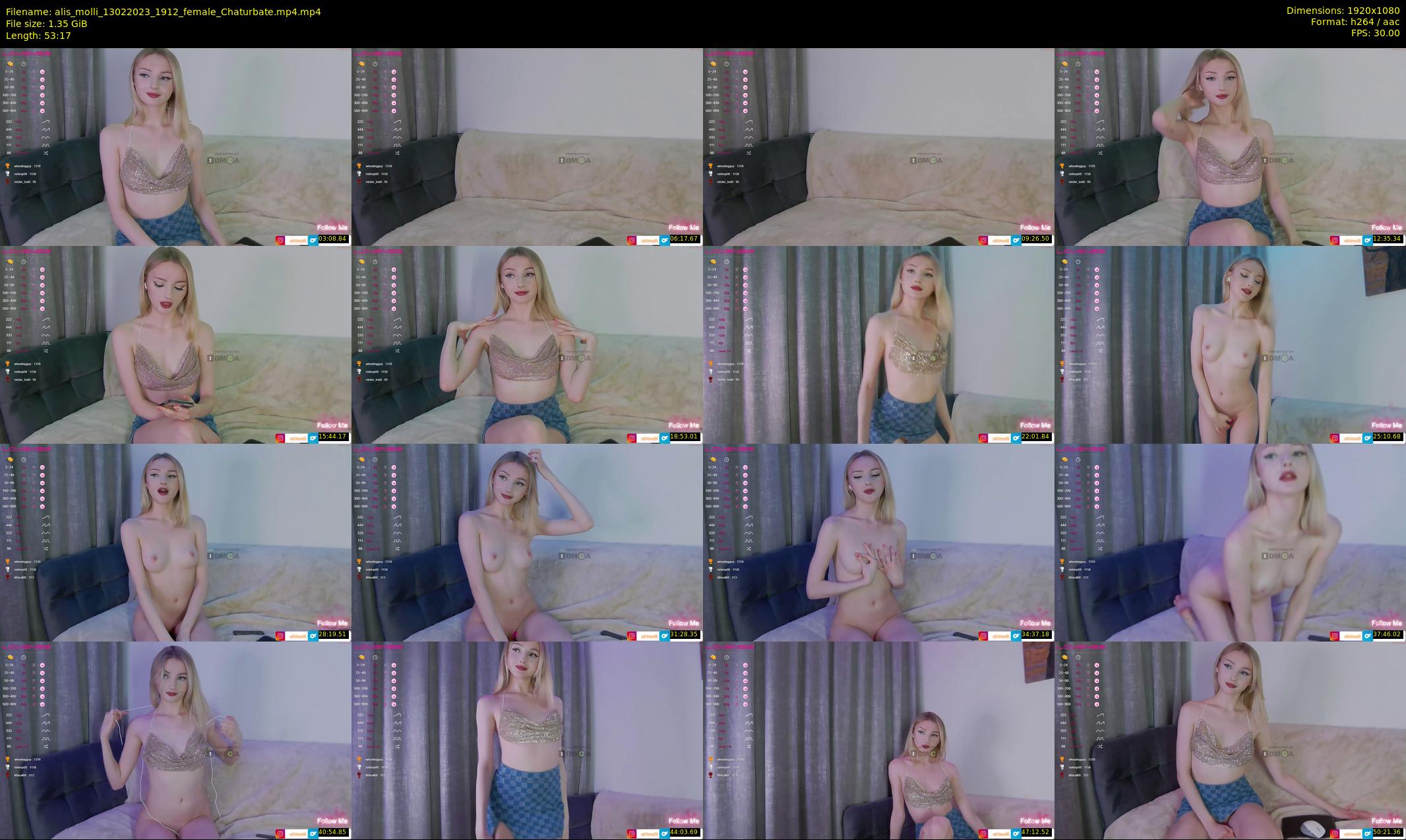 alis_molli — 54 minute Chaturbate female cam show recording, 1080p, Feb 13, 2023