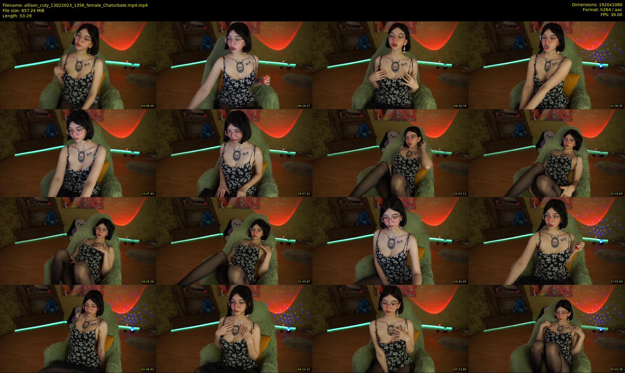 allison_cuty — 54 minute Chaturbate female cam show recording, 1080p, Feb 13, 2023