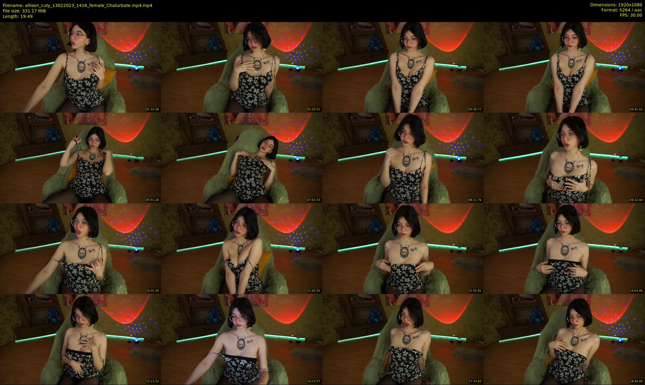 allison_cuty — 20 minute Chaturbate female cam show recording, 1080p, Feb 13, 2023