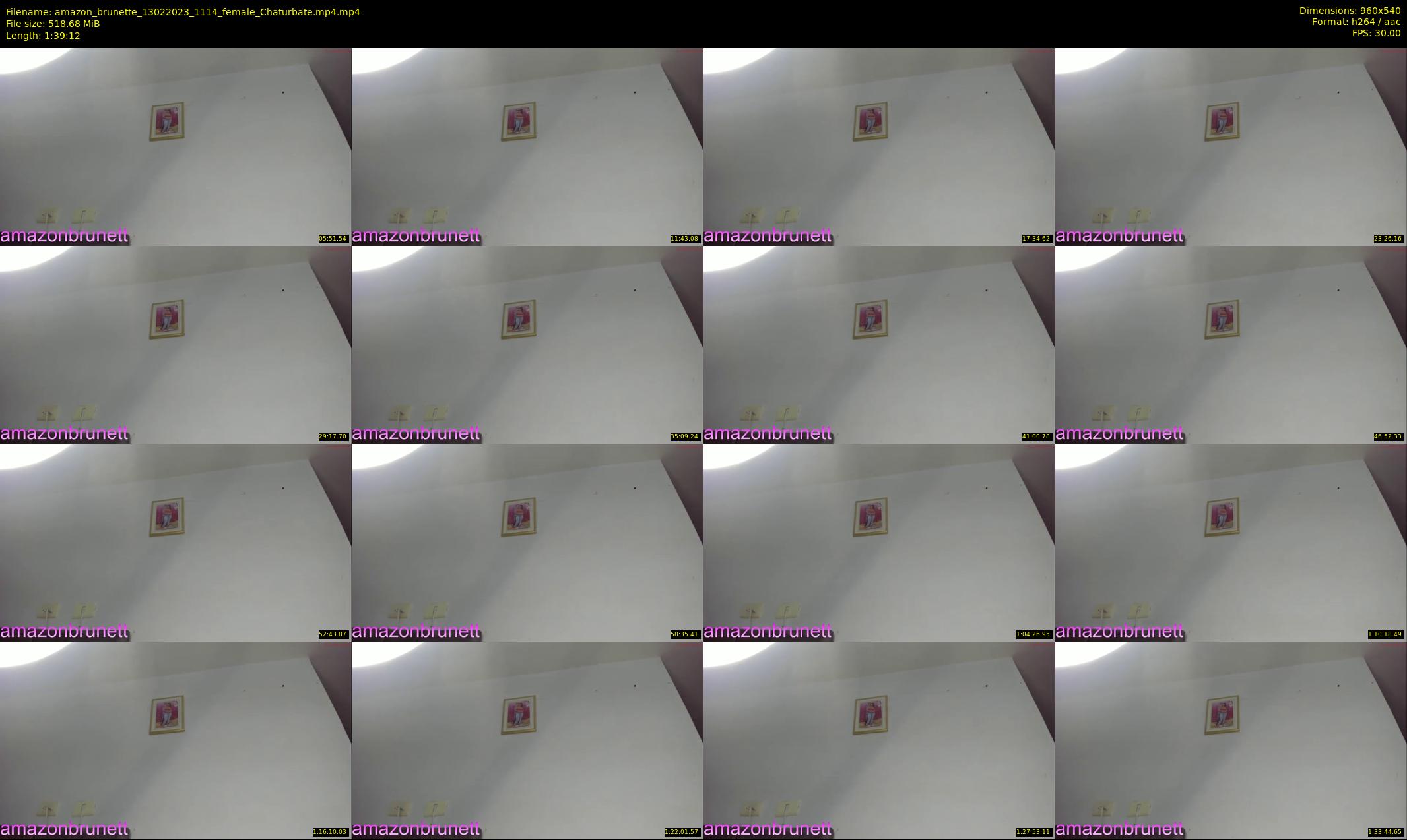 amazon_brunette — 100 minute Chaturbate female cam show recording, 480p, Feb 13, 2023