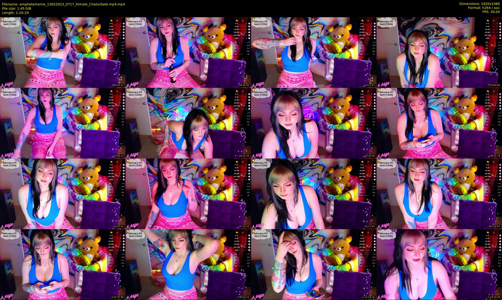 amphetameme — 81 minute Chaturbate female cam show recording, 1080p, Feb 13, 2023