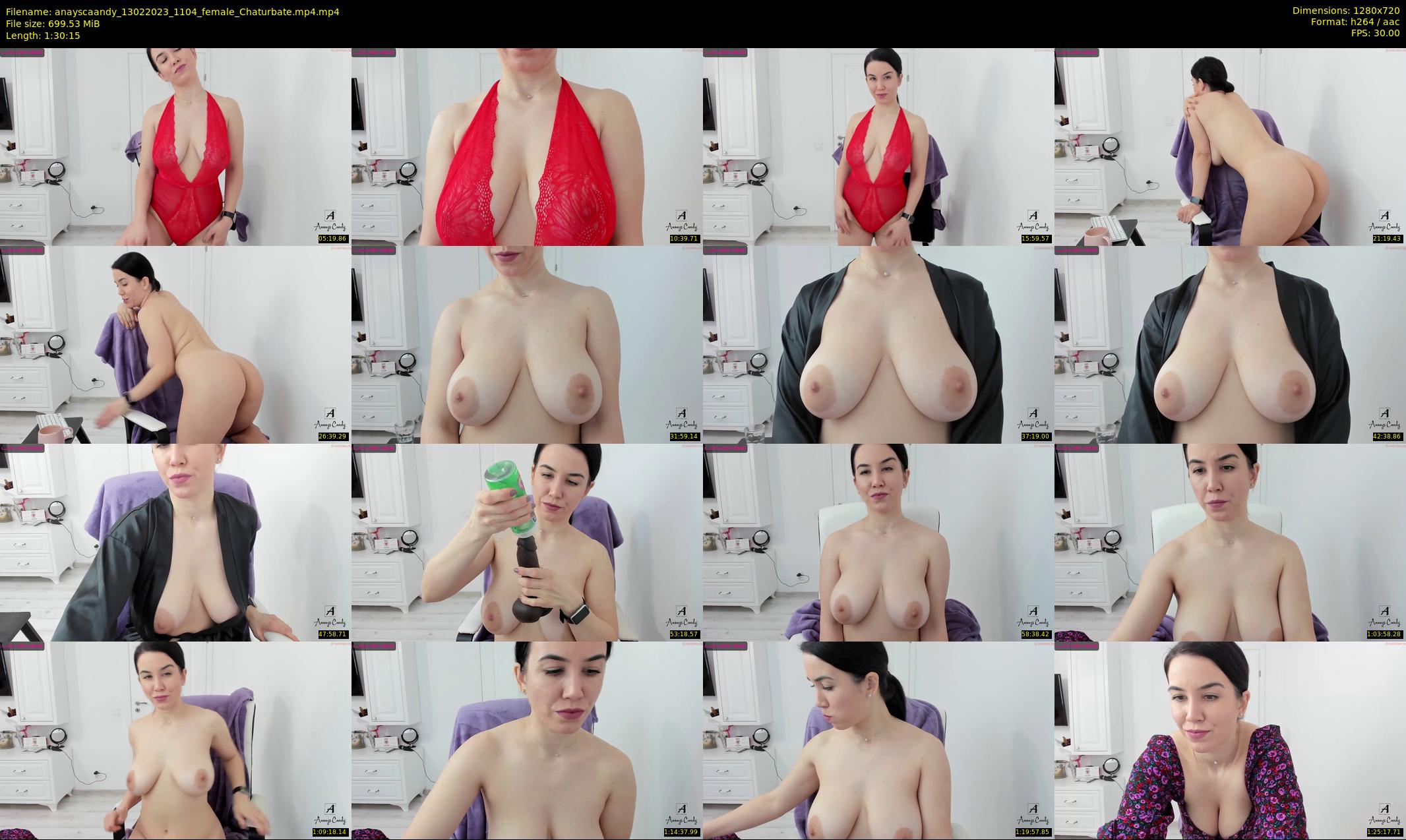 anayscaandy — 91 minute Chaturbate female cam show recording, 720p, Feb 13, 2023