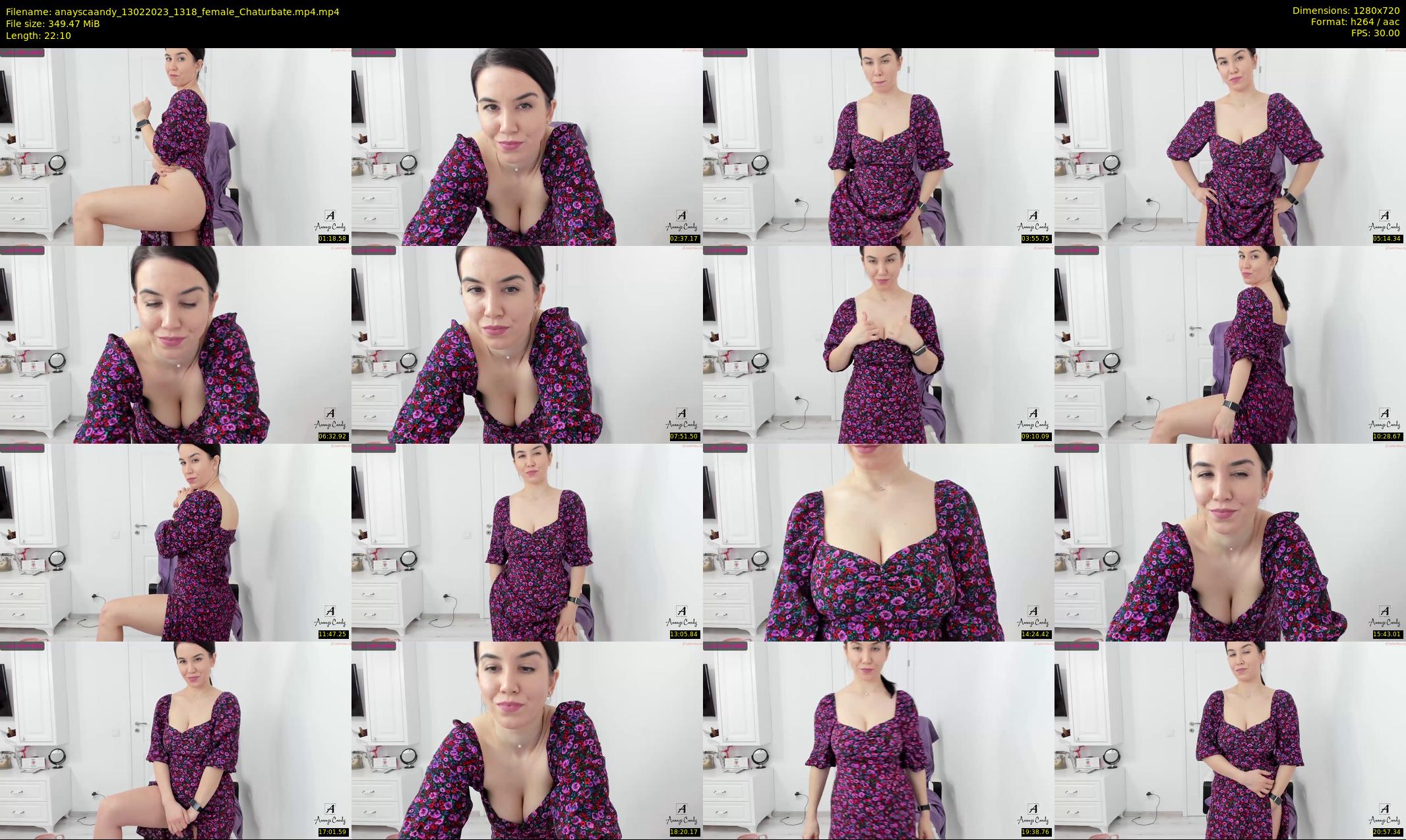 anayscaandy — 23 minute Chaturbate female cam show recording, 720p, Feb 13, 2023