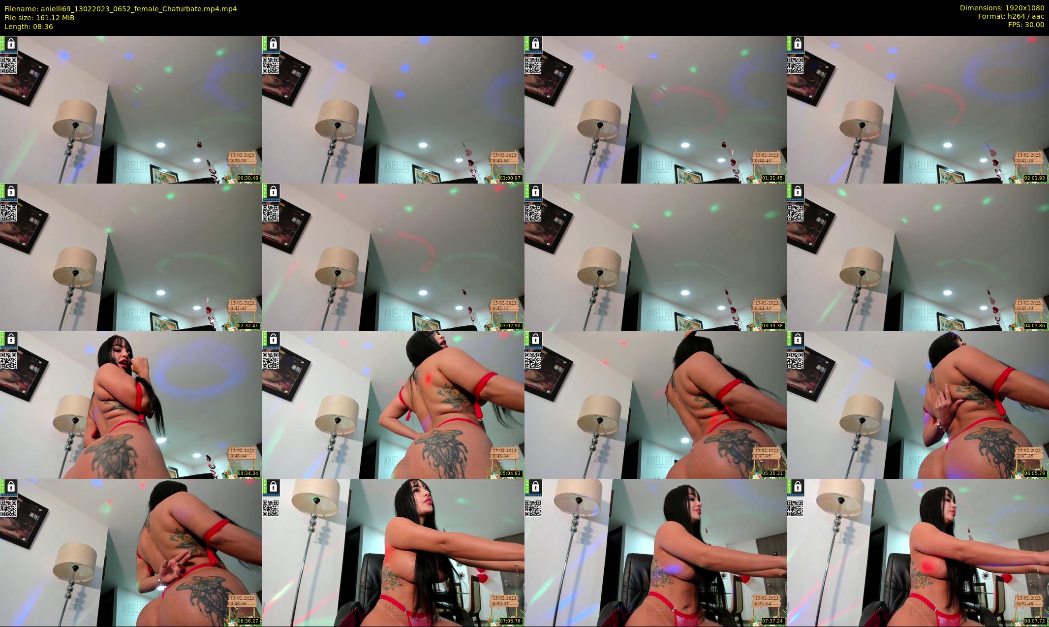 anielli69 — 9 minute Chaturbate female cam show recording, 1080p, Feb 13, 2023