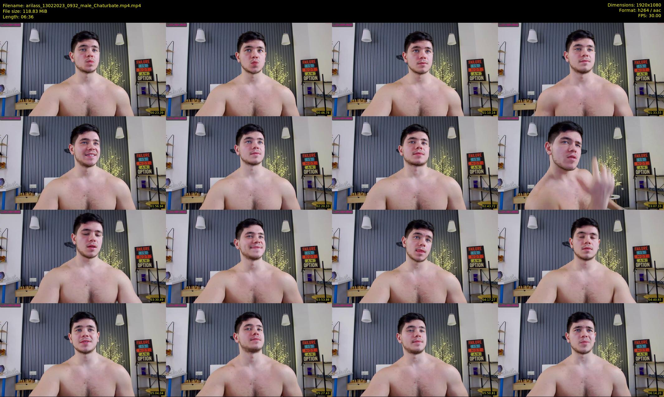 arilass — 7 minute Chaturbate male cam show recording, 1080p, Feb 13, 2023