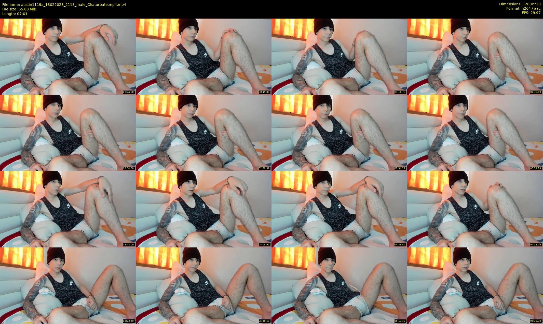 austin1119a — 8 minute Chaturbate male cam show recording, 720p, Feb 13, 2023