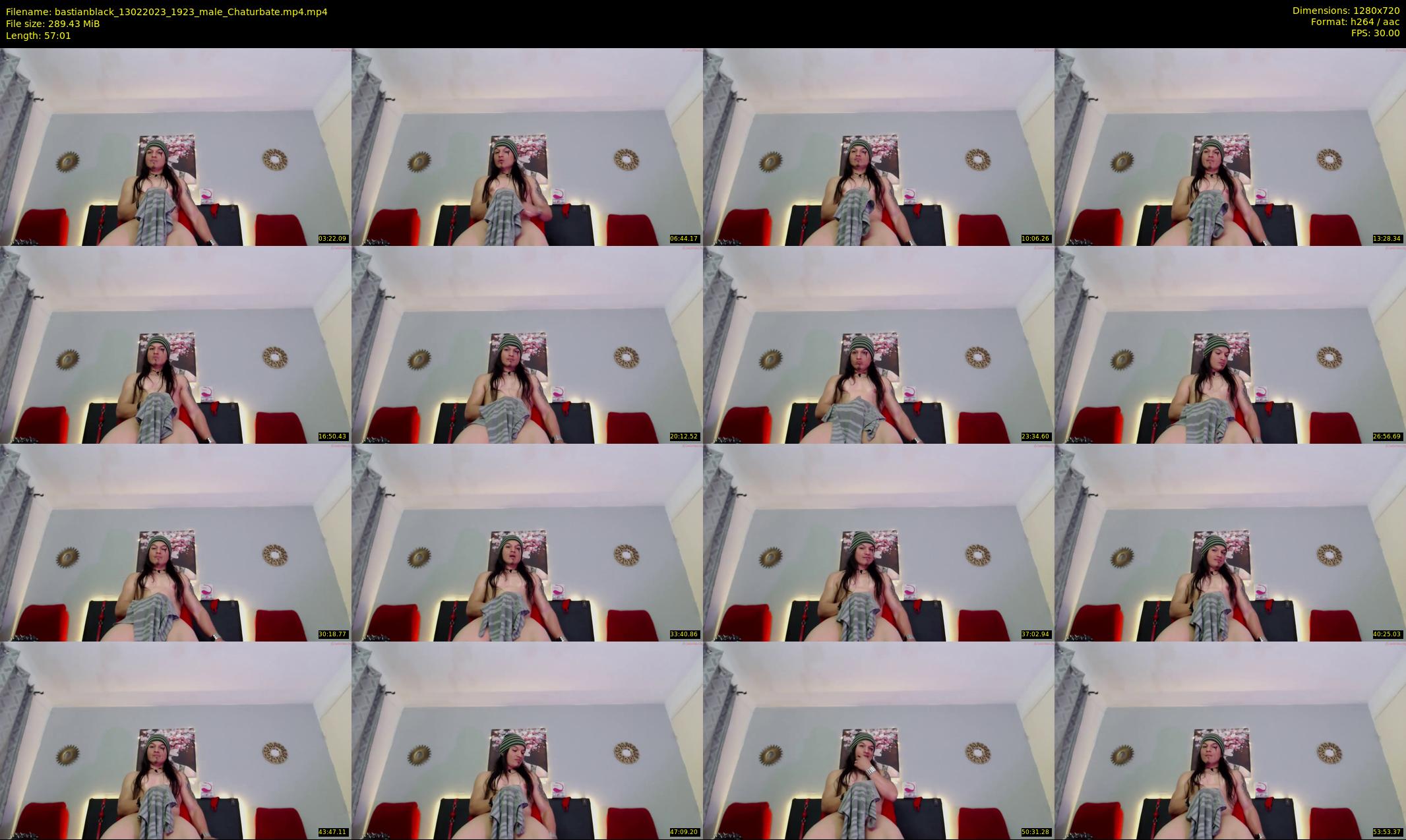 bastianblack — 58 minute Chaturbate male cam show recording, 720p, Feb 13, 2023