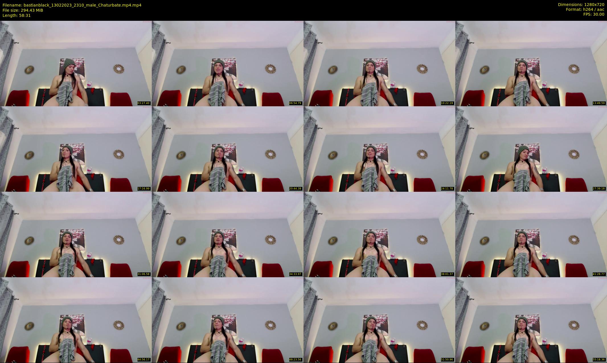 bastianblack — 59 minute Chaturbate male cam show recording, 720p, Feb 13, 2023