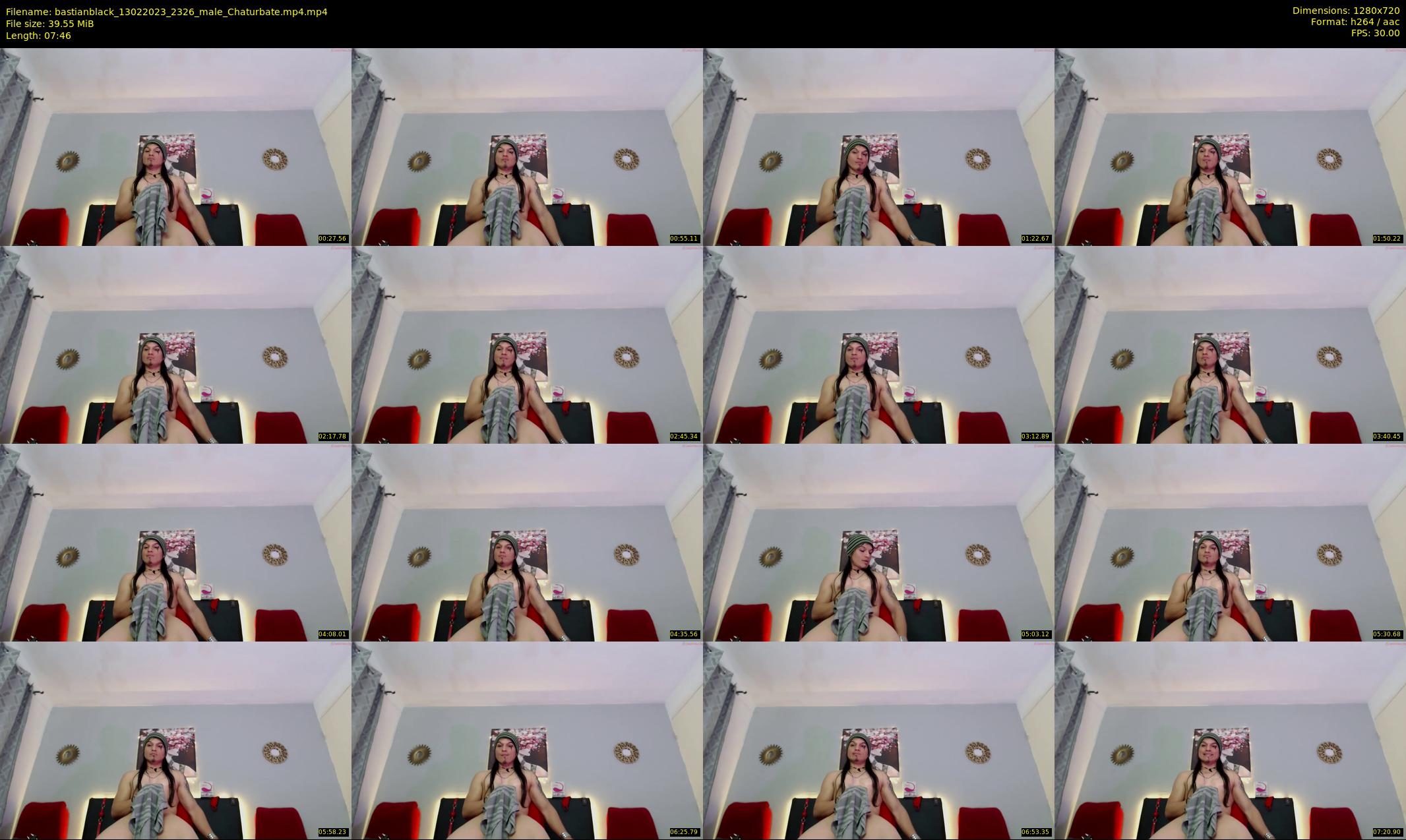 bastianblack — 8 minute Chaturbate male cam show recording, 720p, Feb 13, 2023