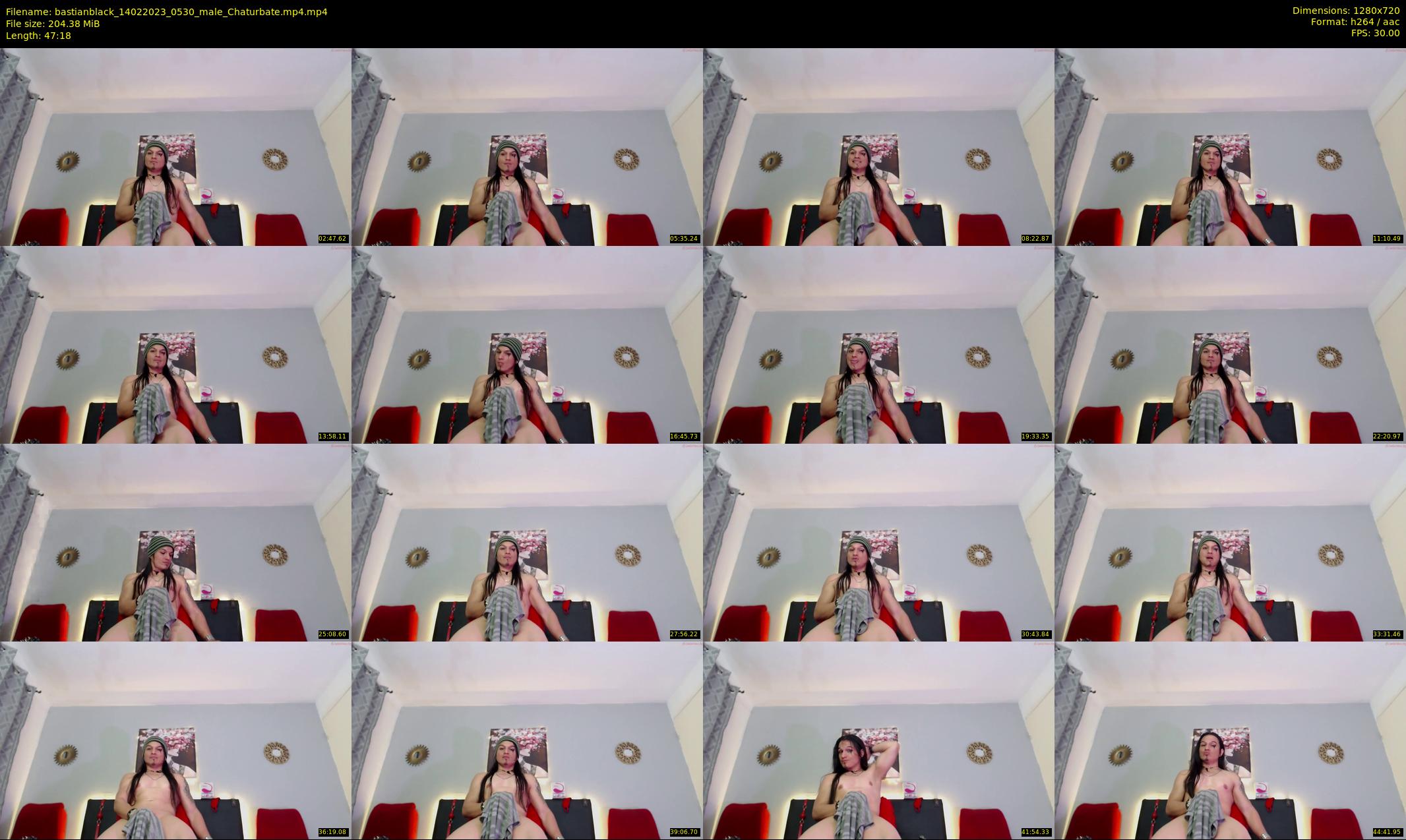 bastianblack — 48 minute Chaturbate male cam show recording, 720p, Feb 14, 2023