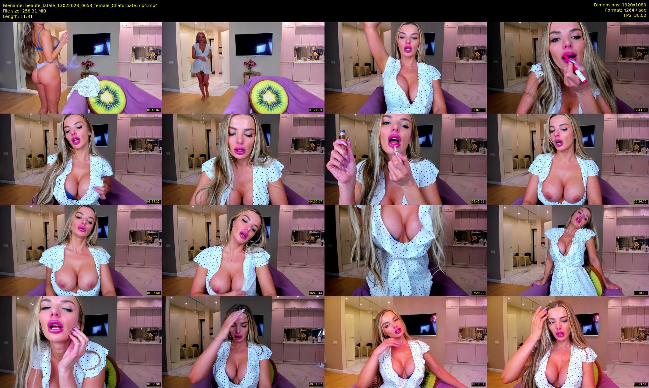 beaute_fatale — 12 minute Chaturbate female cam show recording, 1080p, Feb 13, 2023