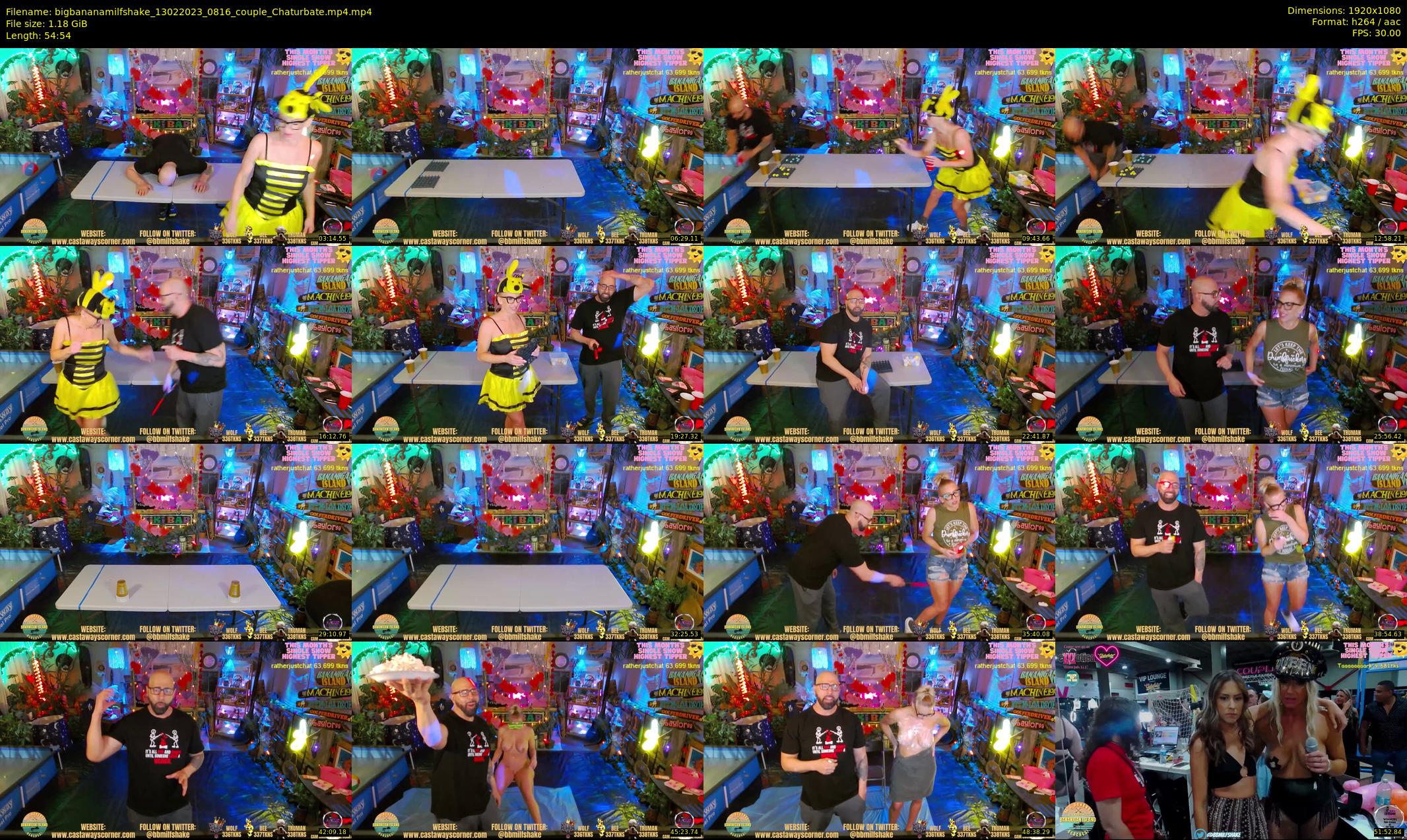 bigbananamilfshake — 55 minute Chaturbate couple cam show recording, 1080p, Feb 13, 2023