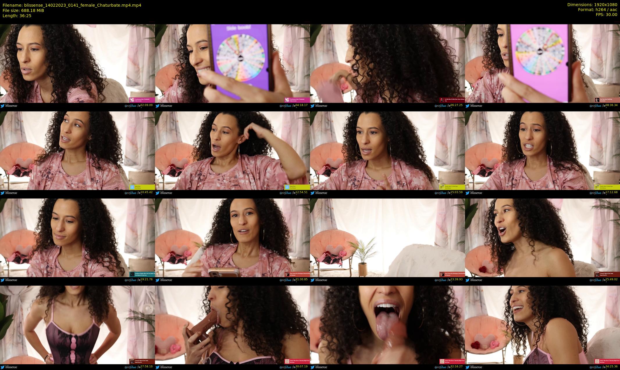 blissense — 37 minute Chaturbate female cam show recording, 1080p, Feb 14, 2023