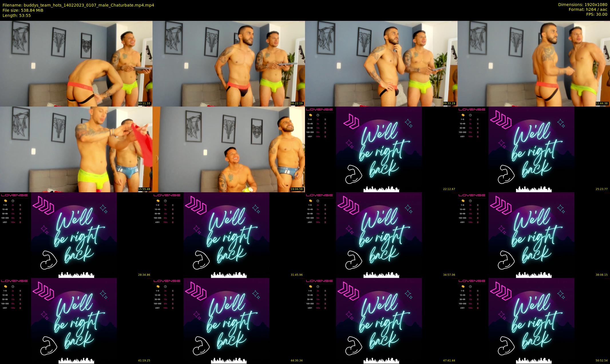 buddys_team_hots — 54 minute Chaturbate couple cam show recording, 1080p, Feb 14, 2023