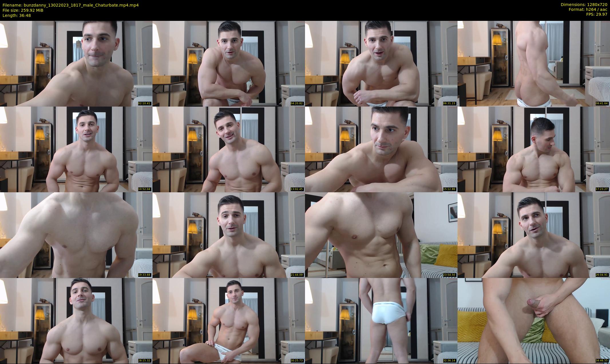 bunzdanny — 37 minute Chaturbate male cam show recording, 720p, Feb 13, 2023