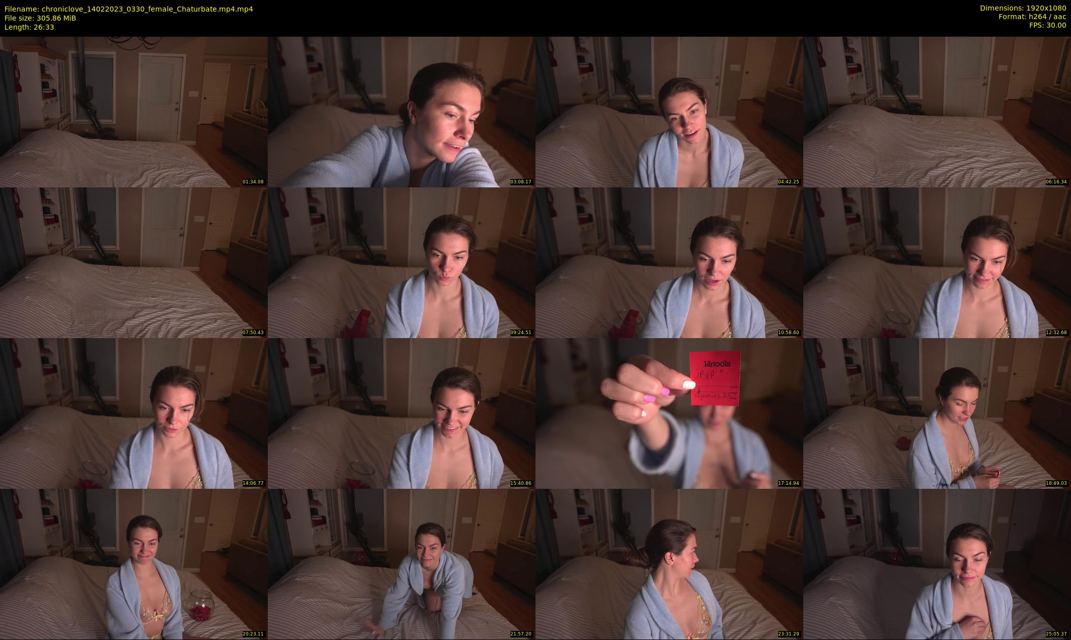 chroniclove — 27 minute Chaturbate female cam show recording, 1080p, Feb 14, 2023
