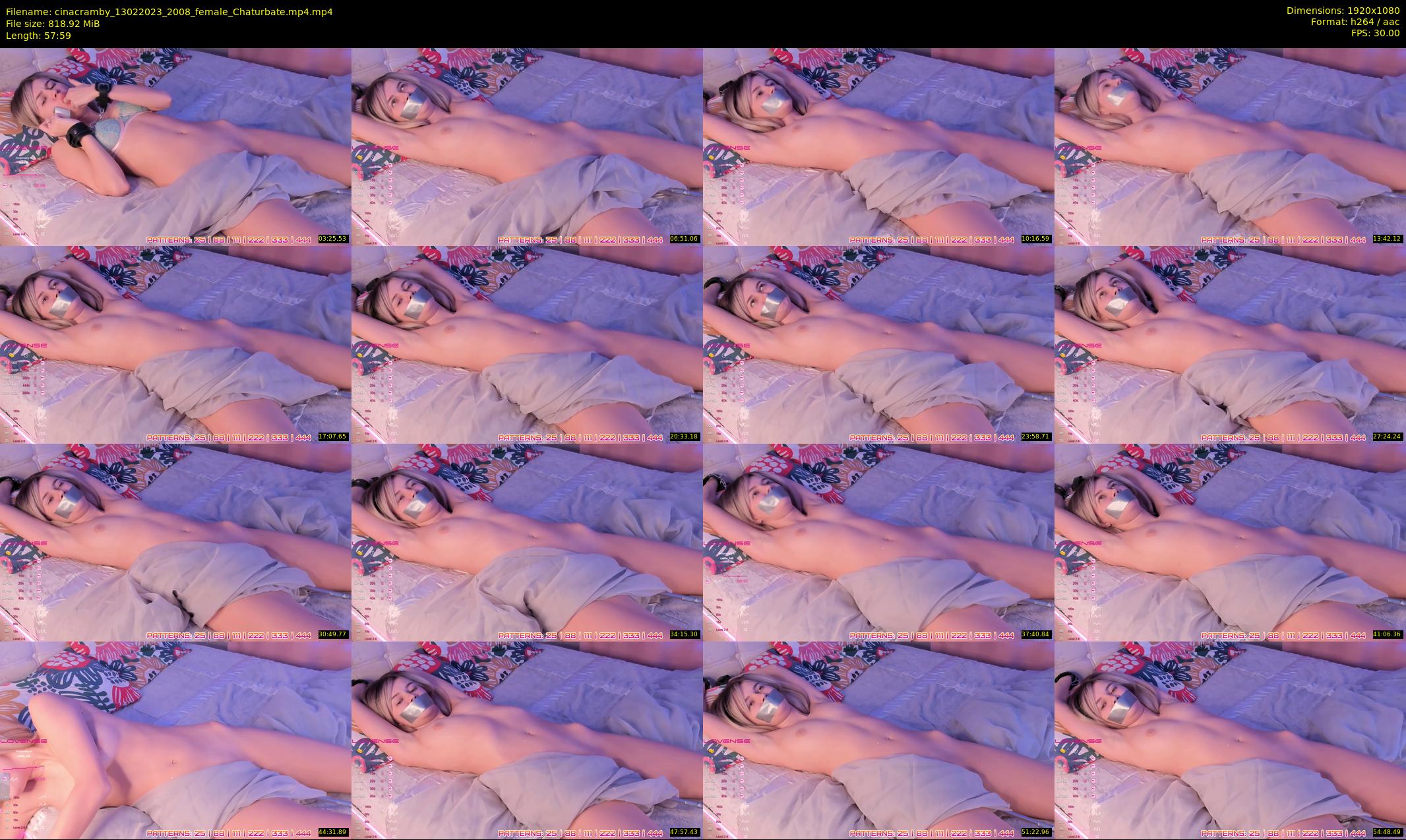 cinacramby — 58 minute Chaturbate female cam show recording, 1080p, Feb 13, 2023