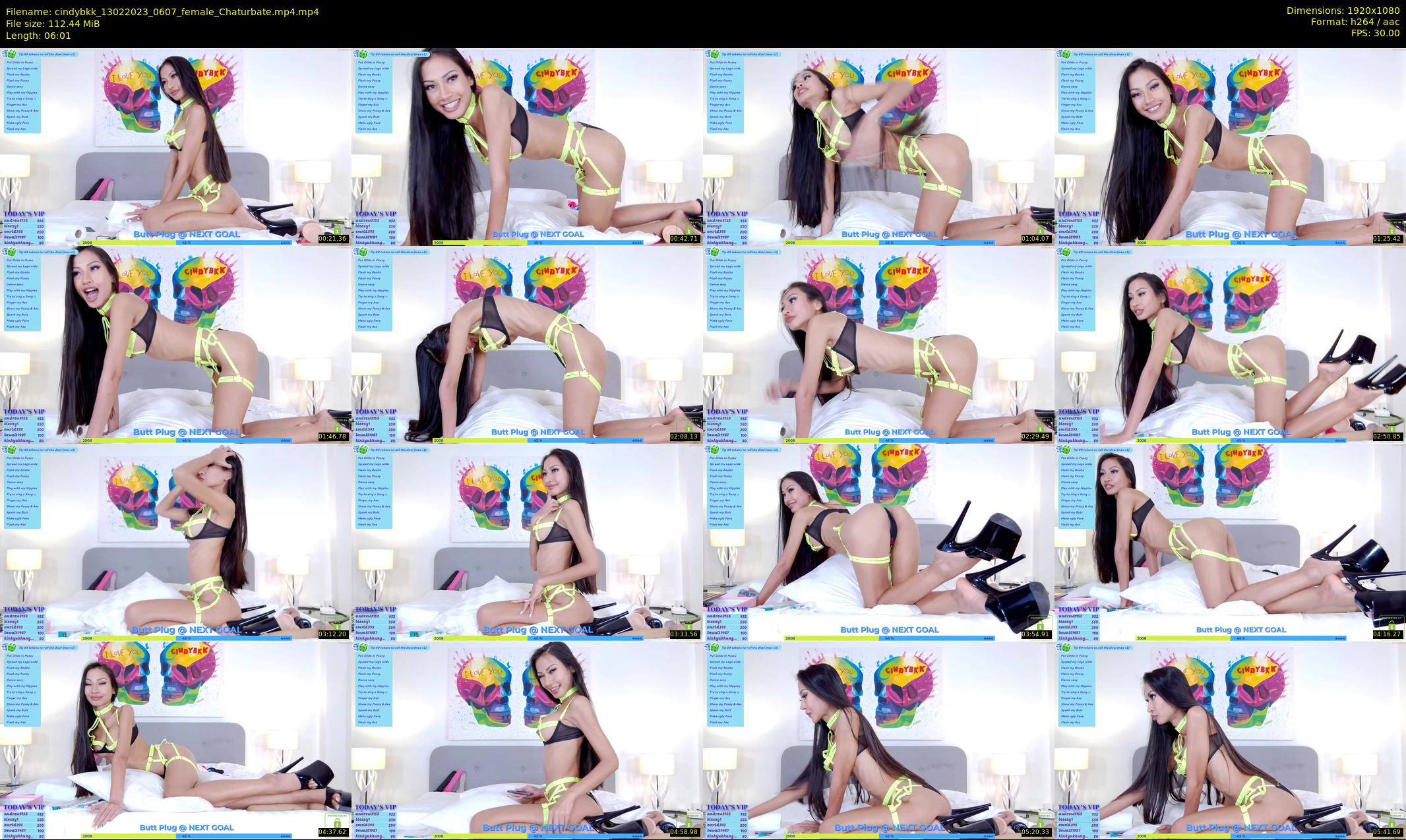 cindybkk — 7 minute Chaturbate female cam show recording, 1080p, Feb 13, 2023