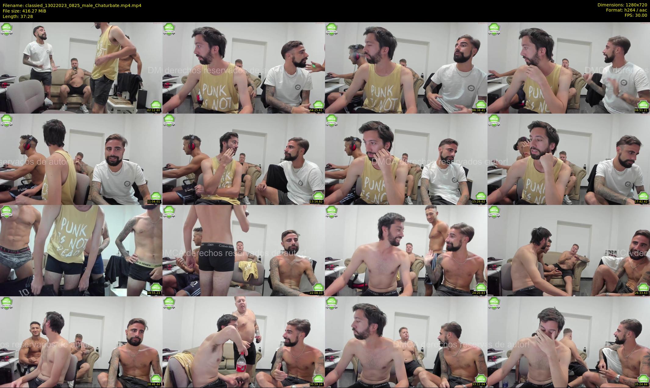 classied — 38 minute Chaturbate male cam show recording, 720p, Feb 13, 2023
