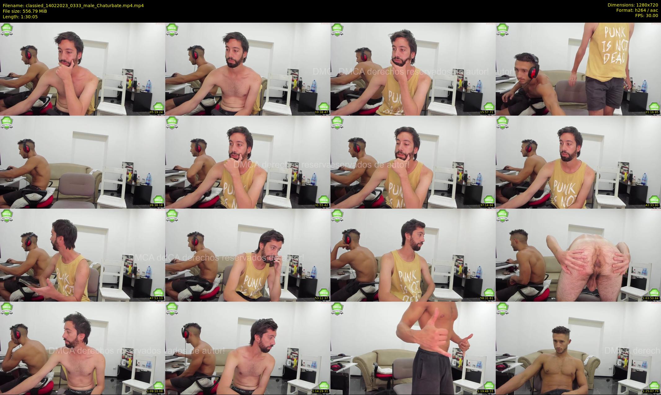 classied — 91 minute Chaturbate male cam show recording, 720p, Feb 14, 2023