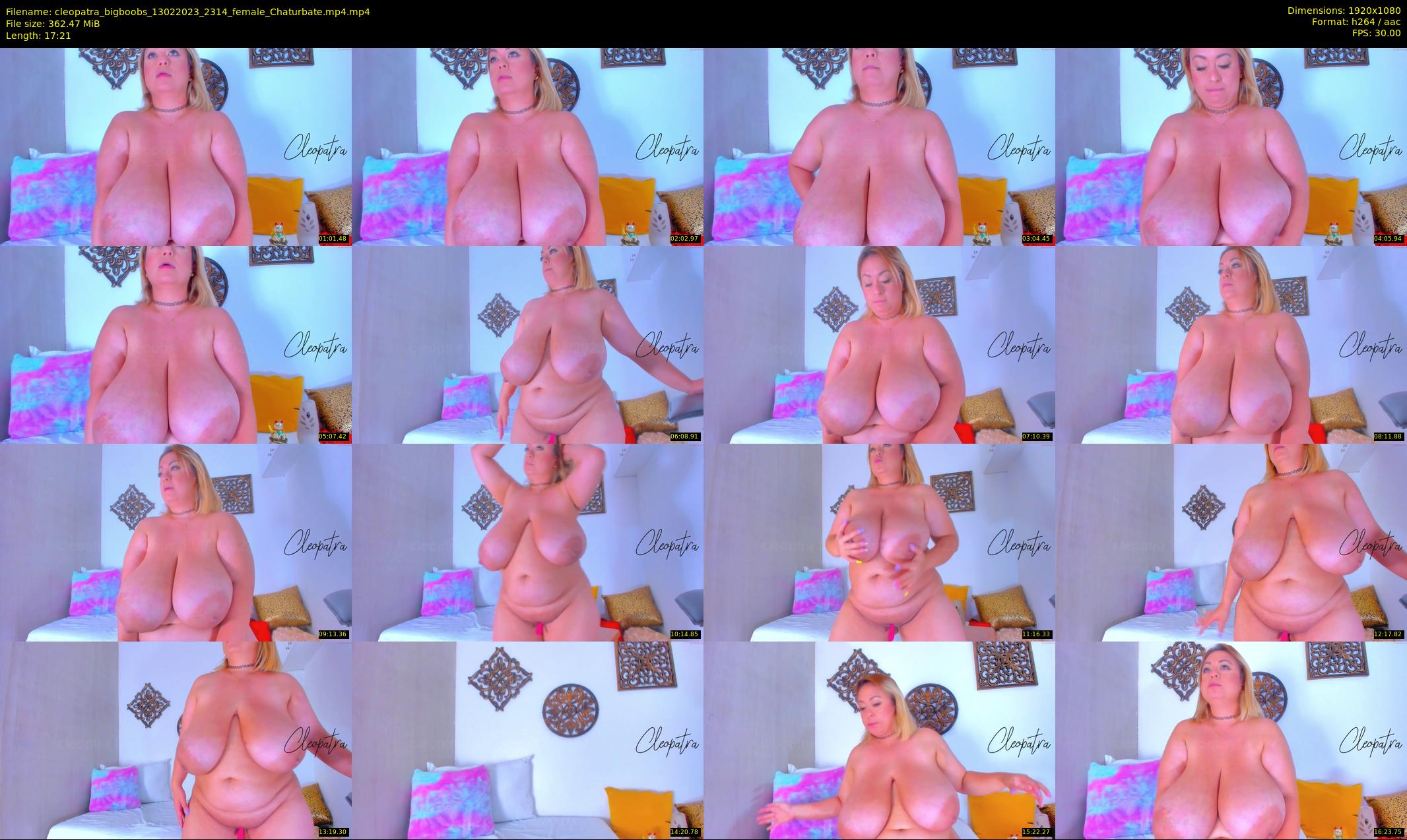 cleopatra_bigboobs — 18 minute Chaturbate female cam show recording, 1080p, Feb 13, 2023